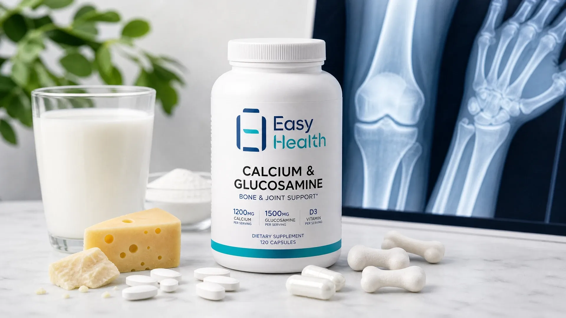 骨骼關節保健品代工 鈣片葡萄糖胺 Easy Health