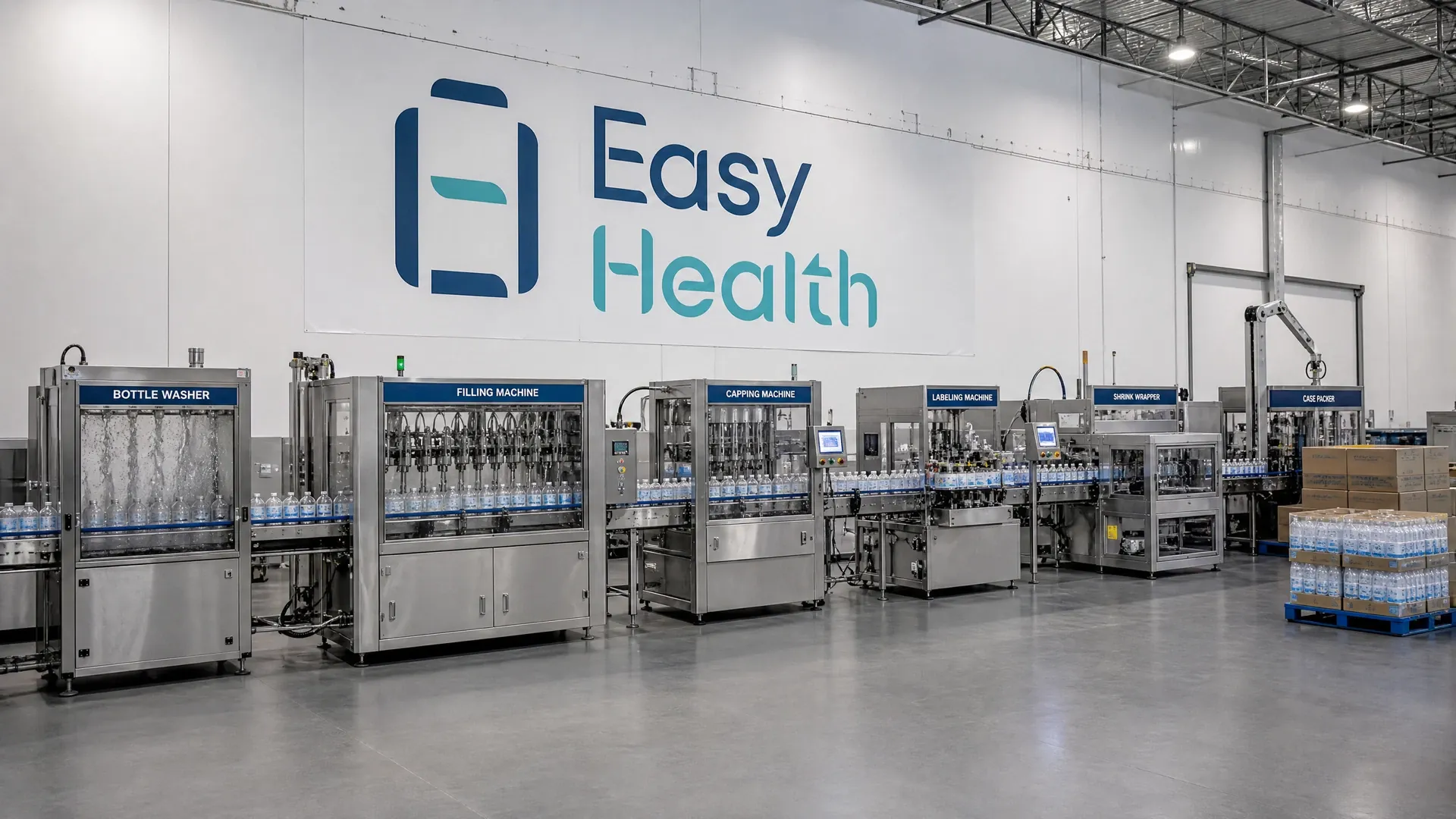 Easy Health 飲品包裝設計流程概念示意圖