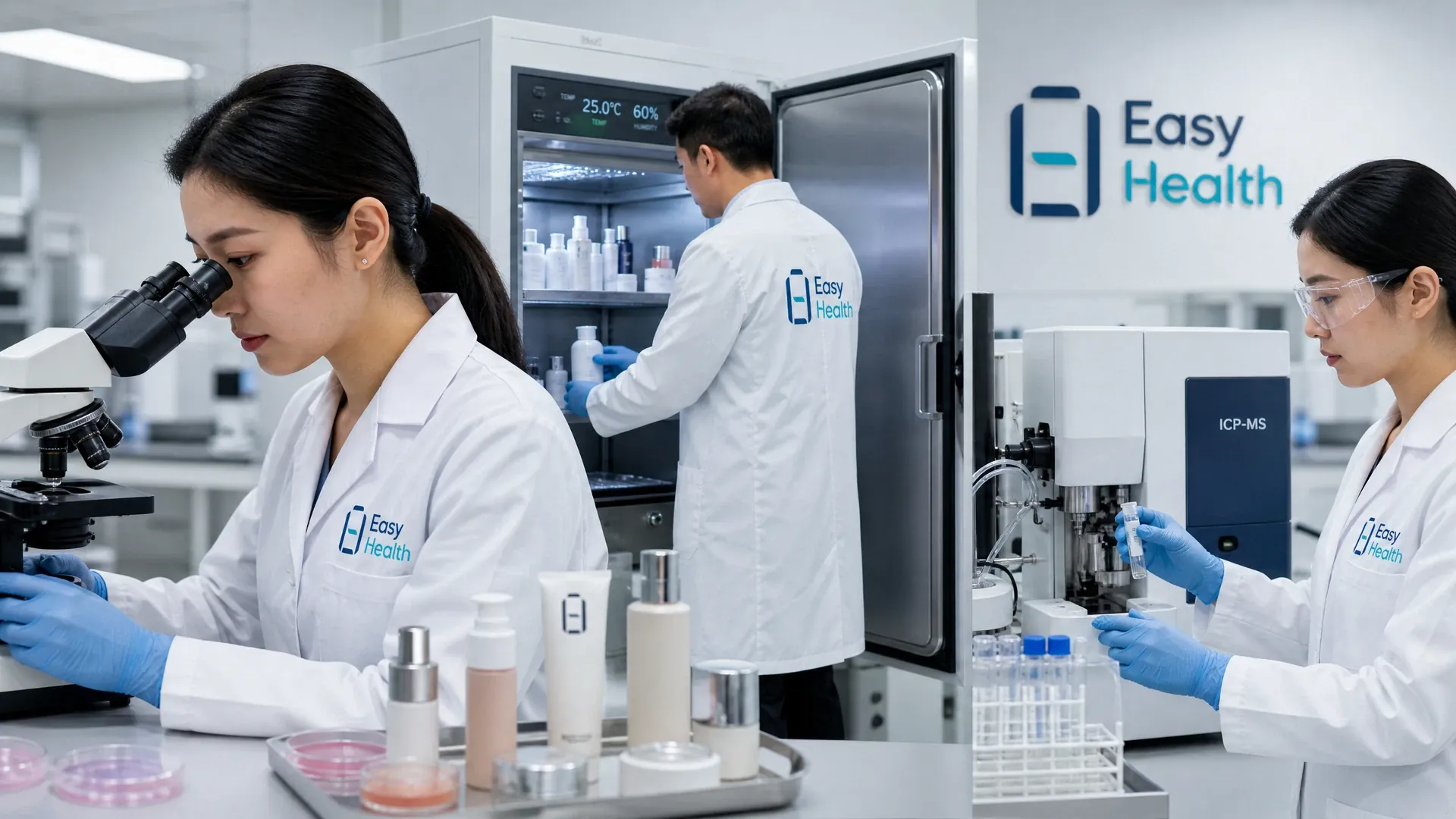 護膚品包裝容器與標籤設計流程示意圖