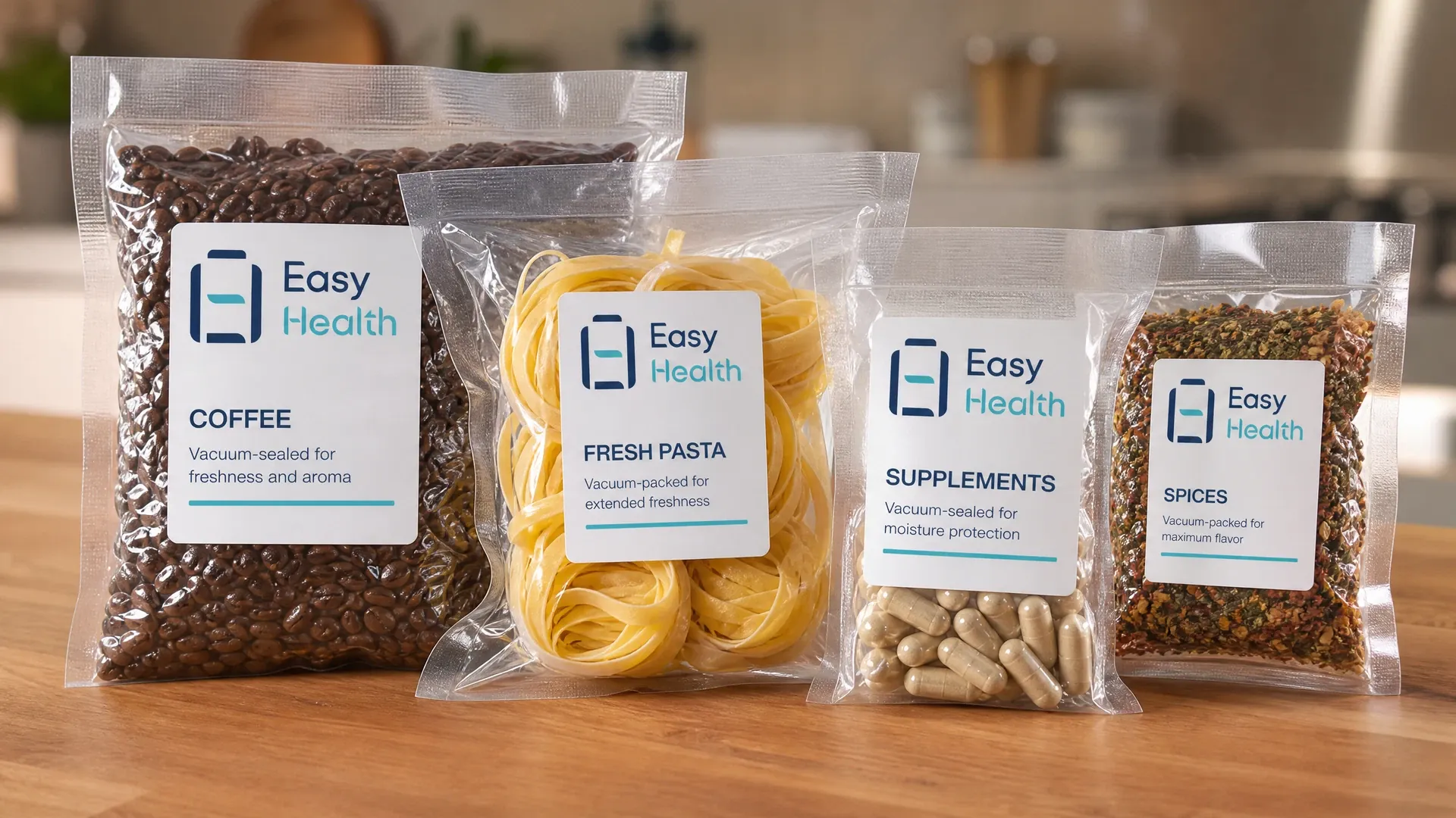 依時健食品真空包裝及充氮包裝示意圖