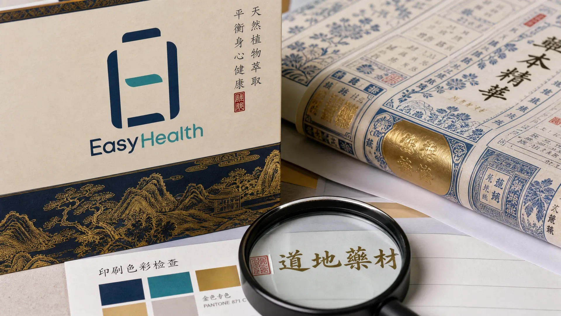 依時健中成藥包裝印刷工藝與燙金細節展示