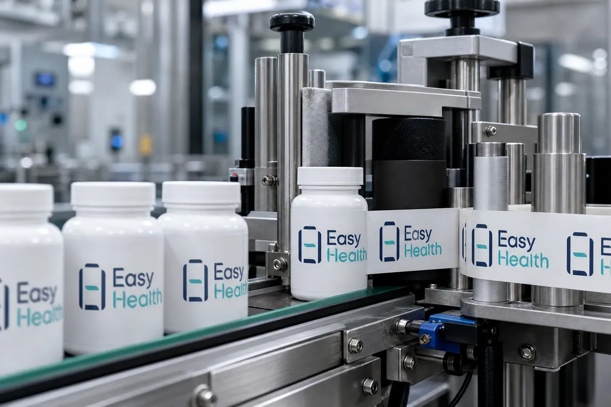 Easy Health 瓶裝自動貼標生產線