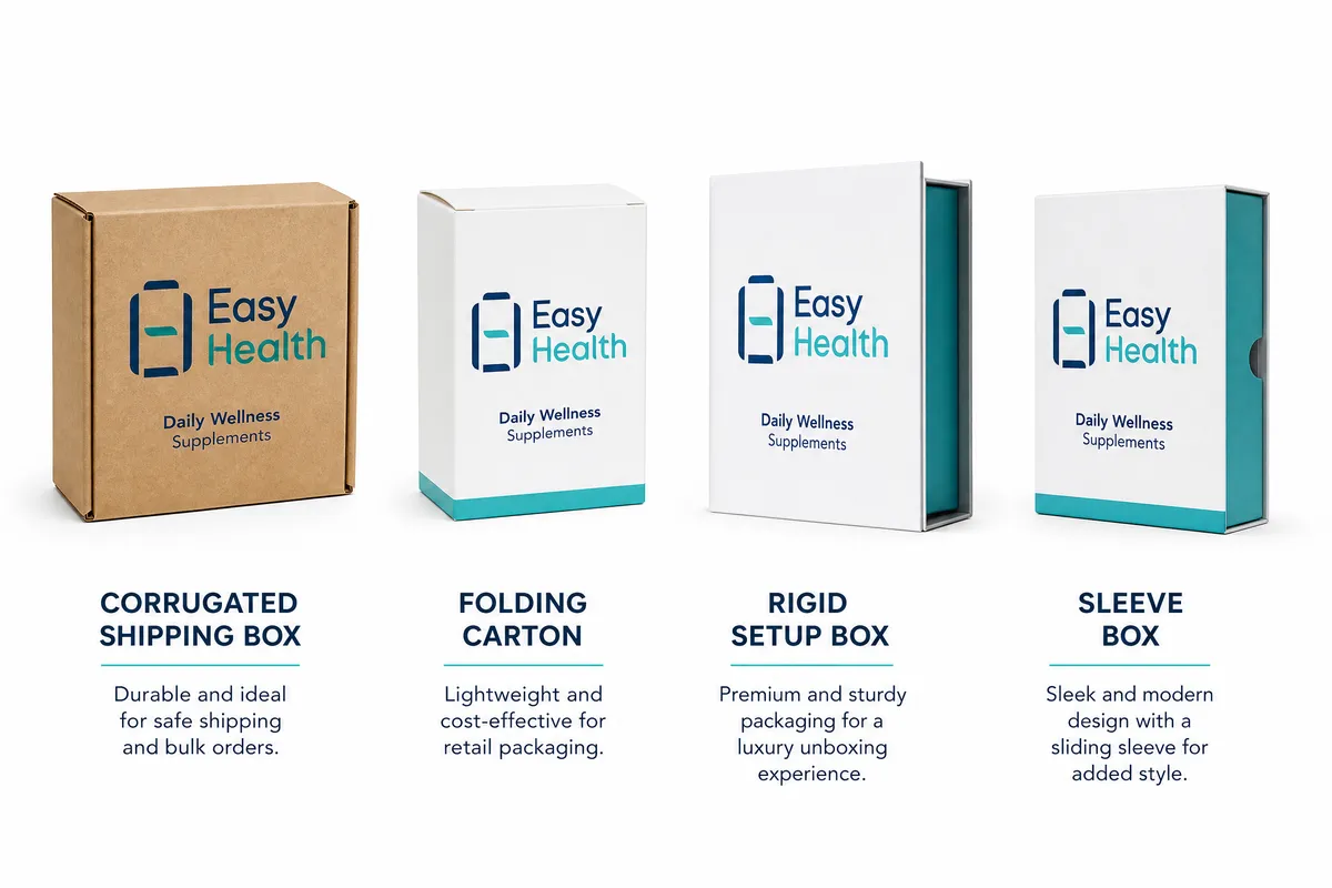 Easy Health 不同彩盒類型比較