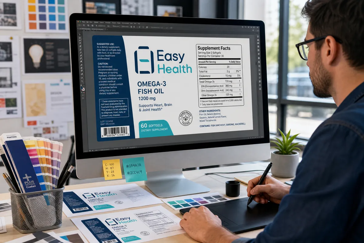 Easy Health 標籤設計流程